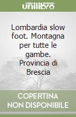 Lombardia slow foot. Montagna per tutte le gambe. Provincia di Brescia libro