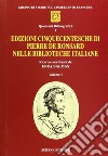 Edizioni cinquecentesche di Pierre de Ronsard nelle biblioteche italiane libro