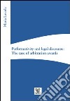 Performativity and legal discourse. The case of arbitration awards libro