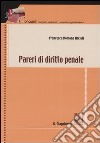 Pareri di diritto penale libro