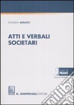 Atti e verbali societari libro