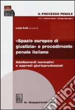 Il processo penale. «Spazio europeo di giustizia» e procedimento penale italiano. Adattamenti normativi e approdi giurisprudenziali libro