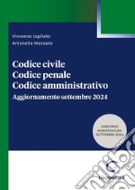 Codice civile. Codice penale. Codice amministrativo. Aggiornamento settembre 2024 libro