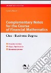 Complementary Notes for the Course of Financial Mathematics. Clea-Business Degree libro