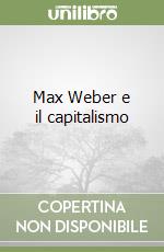 Max Weber e il capitalismo libro