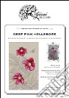 Deep pink hellebore. Cross stitch blackwork design. Ediz. italiana, inglese e francese libro