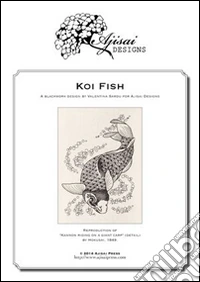 Koi fish. A blackwork design