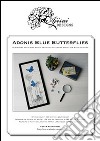 Adonis blue buterflies. Cross stitch and blackwork design libro