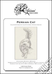 Persian cat. Blackwork design