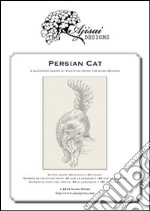 Persian cat. Blackwork design libro