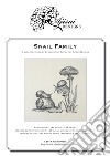 Snail family. Blackwork design libro