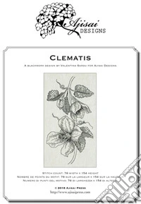 Clematis. Blackwork design libro