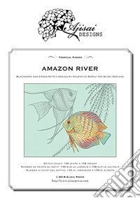 Amazon River. Blackwork and Cross Stitch Design by Valentina Sardu for Ajisai Designs libro