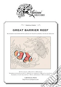 Great Barrier Reef. Blackwork and Cross Stitch Design by Valentina Sardu for Aljisai Designs libro