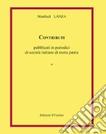 Contributi pubblicati in periodici di società italiane di storia patria libro