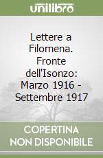 Lettere a Filomena. Fronte dell'Isonzo: Marzo 1916 - Settembre 1917