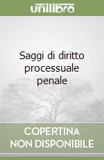 Saggi di diritto processuale penale libro