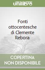 Fonti ottocentesche di Clemente Rebora