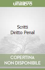 Scritti Diritto Penal libro