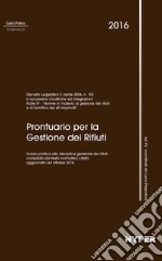 Prontuario per la gestione dei rifiuti libro