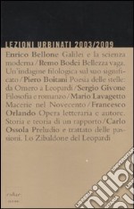 Lezioni urbinati 2003/2009 libro