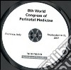 Fourth World congress of perinatal medicine-WCPM (Florence, 9-13 September, 2007). CD-ROM libro