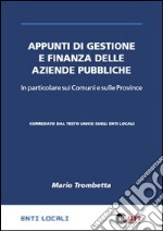 Appunti di gestione e finanza delle aziende pubbliche libro