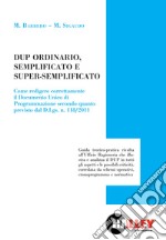 DUP ordinario, semplificato e super semplificato libro