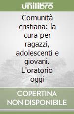 Comunità cristiana: la cura per ragazzi, adolescenti e giovani. L'oratorio oggi libro