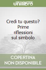 Credi tu questo? Prime riflessioni sul simbolo libro