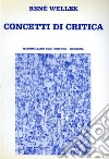 Concetti di critica libro