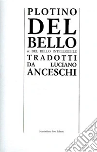 Del bello e del bello intelligibile