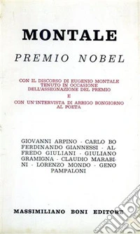 Montale Premio Nobel libro