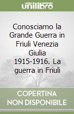 Conosciamo la Grande Guerra in Friuli Venezia Giulia 1915-1916. La guerra in Friuli libro