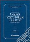 Corpus Statutorum Canavisii libro