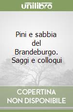 Pini e sabbia del Brandeburgo. Saggi e colloqui libro