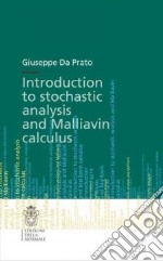 Introduction to stochastic analysis and malliavin calculus libro