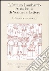 L'Istituto Lombardo Accademia di Scienze e Lettere (1) libro