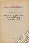 The problem of an apologetical perspective in the Trinitarian theology of st. Thomas Aquinas libro