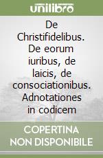 De Christifidelibus. De eorum iuribus, de laicis, de consociationibus. Adnotationes in codicem