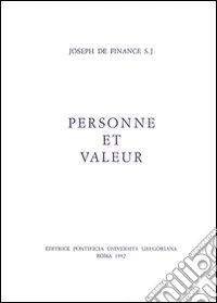 Personne et valeur