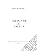 Personne et valeur libro