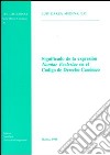 Significado de la expresión «Nomine Ecclesiae» en el código de derecho canónico libro