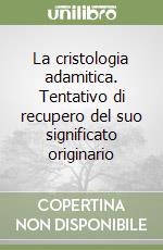 La cristologia adamitica. Tentativo di recupero del suo significato originario libro