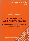 The Quelle and the Targums. Righteousness in the sermon on the mount-plan libro