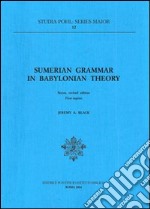 Sumerian grammar in babyloniana theory libro