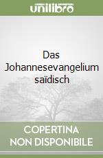 Das Johannesevangelium saïdisch libro