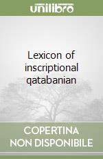 Lexicon of inscriptional qatabanian