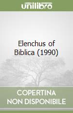 Elenchus of Biblica (1990) libro