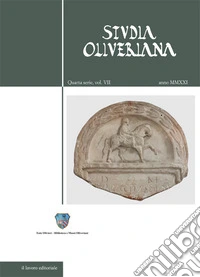 Studia Oliveriana. Quarta serie. Vol. 7 libro